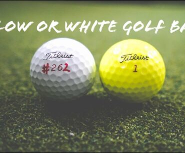 YELLOW OR WHITE GOLF BALLS