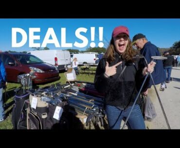 THOUSANDS OF GOLF CLUBS AT THE FLEA MARKET!! (Crazy!!)