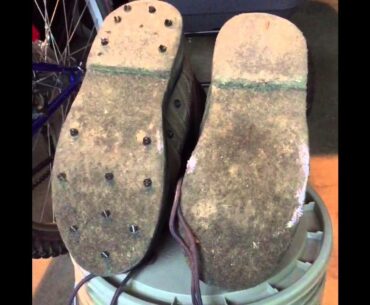 Homemade Spiked Wader boots