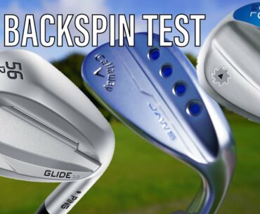 GOLF BACKSPIN TEST ON PING CALLAWAY AND VOKEY WEDGES