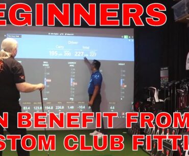 HIGH HANDICAP & BEGINNER GOLFERS CAN BENEFIT FROM HAVING CUSTOM FITTED GOLF CLUBS.