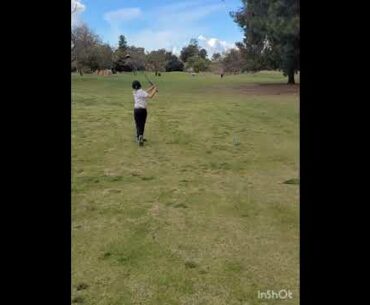 My 7 year olds golf swing