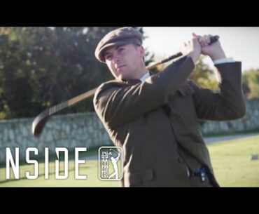 Jordan Spieth plays with hickory golf clubs