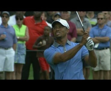 Tiger Woods shoots 61 in Round 2 of Bridgestone Invitational