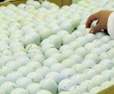 Refinished golf balls