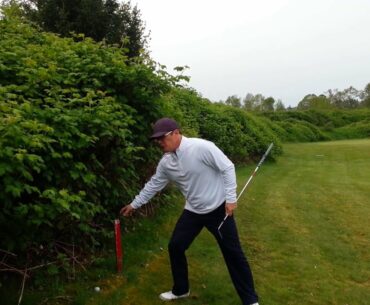 rules of golf - lateral hazard (red stakes)