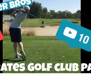 Playing at Emirates golf club Dubai