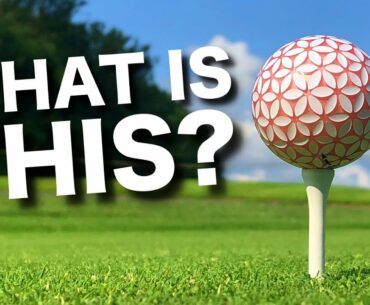 I've NEVER seen a golf ball like this!