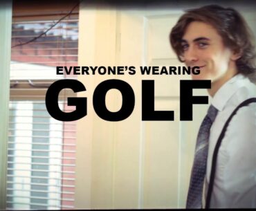 Golf clothing advert by Howard Acott