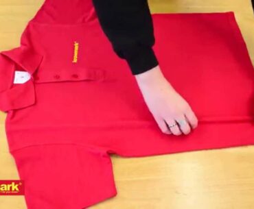 How to fold a polo shirt fast