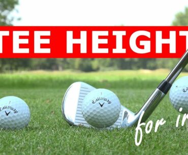 Perfect tee height for irons – hit your irons further from the tee