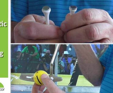 Using The Magnetic Golf Tee Putting Drill To Square Your Putter Face At Impact