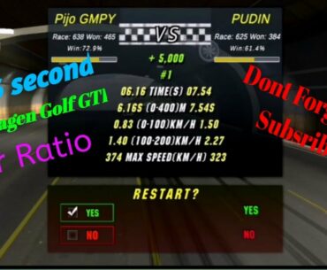 Car Parking Multiplayer. 6.16 sec Volkswagen Golf . Gear Box + Suspension + COG.