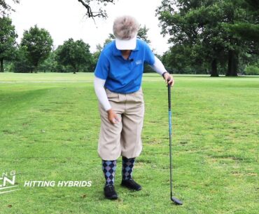 Hitting Hybrid Golf Clubs