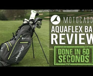 MOTOCADDY AQUAFLEX BAG REVIEW - DONE IN 60 SECONDS