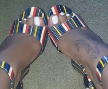 Tan Spiked Wedges