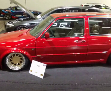 VW Golf MK2 OEM+ Agressive Stance build Walkaround, Bilsport Performance och Custom Motor Show 2017