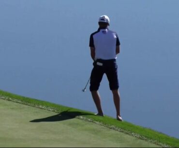 Jordan Spieth concedes Ryder Cup hole, match after ankle-deep water stance moved ball