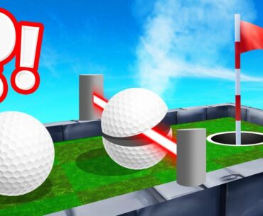 GOLF BALL vs. LASER BEAM TROLL! (Golf It)