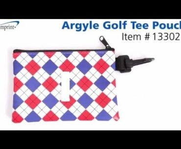 Argyle Golf Tee Pouch - Promotional Products