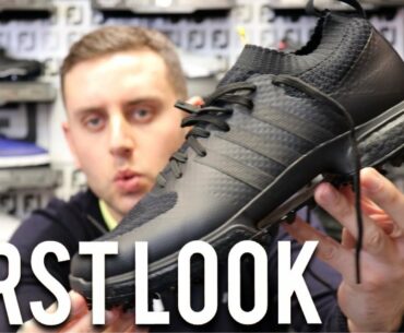 Adidas Tour360 Knit Triple Black Boost Golf Shoes...FIRST LOOK!