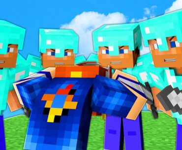 1 VS 4 CRAZY TACTICS!! (Minecraft BED WARS)
