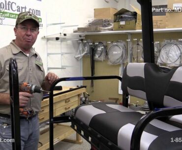 Mad Jax Rear Seat Golf Bag Attachment | How to Install on Golf Cart