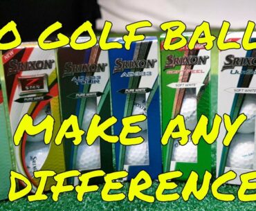 Do Golf Balls make any difference? - SRIXON 7 Iron Ball Test