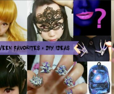 6 Halloween Favorites/DIY Ideas: Kimono+Spiked Nails+Glow in Dark Lipstick?+more