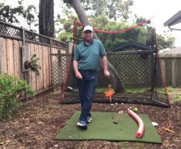 The golf club moves on an arc not a straight line