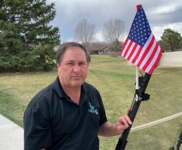 Golf Cart Flag Mount by Caddie Buddy (USA/Rules/Handicap Flags)