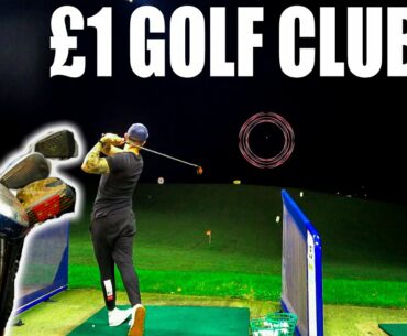 Buying and Hitting £1 Golf Clubs from the DUMP...(ball flights)