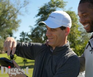 Larry Fitzgerald Tests Out the Latest Golf Equipment at Golf Digest's Hot List Summit