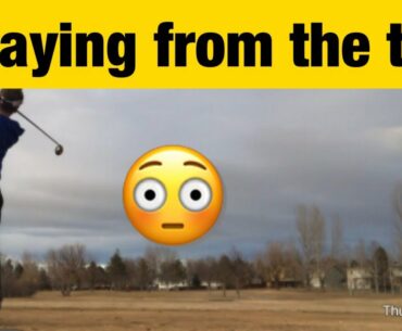 Junior Golfer plays golf from the Pro Tees... what will I shoot?