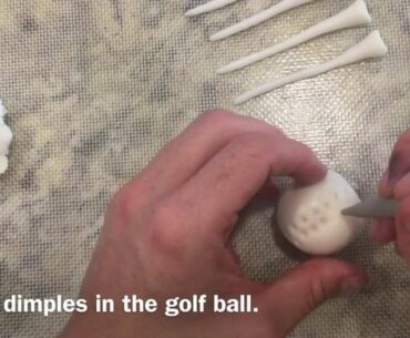 Golf Ball, Tees, and Flag