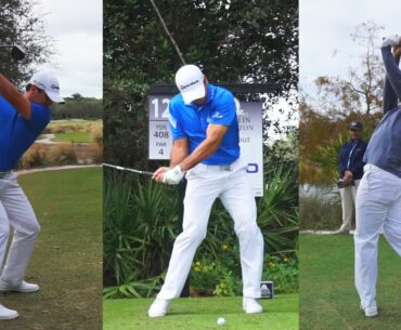 JASON DAY PRACTICE ROUND FOOTAGE - GOLF SWING FROM WIN AT 2014 TEMPLETON SYNCED & SLOW MOTION 1080p