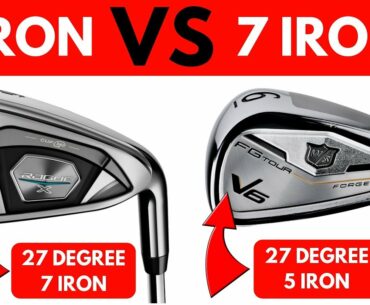 Strong Lofted 7 Iron VS Traditional Lofted 5 Iron - Both 27 Degrees!