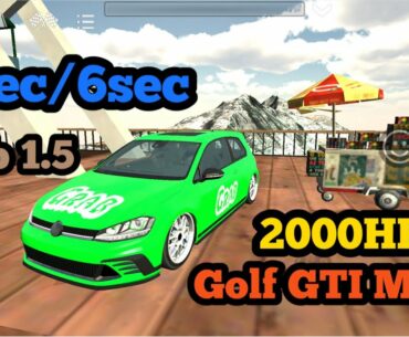GOLF GTI MK7 RATIO 6.4 AND 5 SECOND | NO UPGRADE GRIB | CAR PARKING MULTIPLAYER