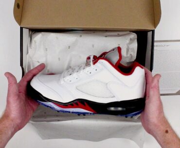 Nike Jordan 5 Low Golf Shoes - Unboxing | GolfLocker.com