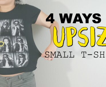 4 WAYS TO UPSIZE T-SHIRTS! @coolirpa