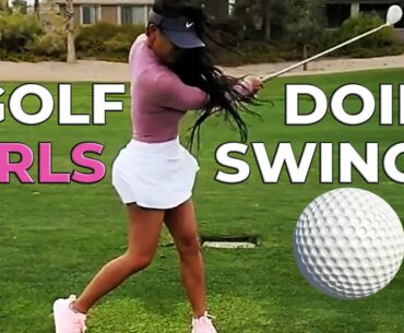 GOLF GIRLS DOING SWINGS. And not only #golf #sexy #golfers #compilation #course #swing #powerful
