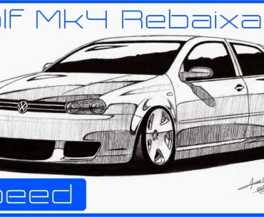 Desenhando Golf Mk4 rebaixado
