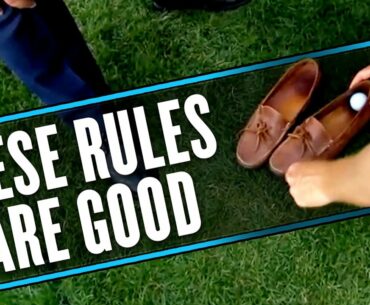 What happens when a golf ball lands in a shoe