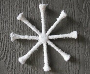 Golf Tee Snowflake Craft Tutorial