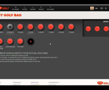GAME GOLF - Golf Bag Online Setup