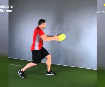 Forehand Medicine Ball Closed Stance