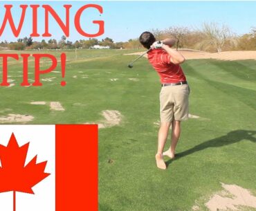 Canadian Pro Golfer Swing Tip