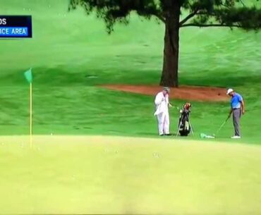 Tiger Woods - Chipping / Pitching Practice (2015 Masters)