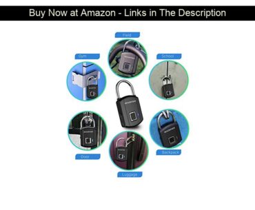 ✨ Fingerprint Padlock, Outdoor Smart Biometric Thumbprint Keyless Lock, One Touch Unlock Portable U