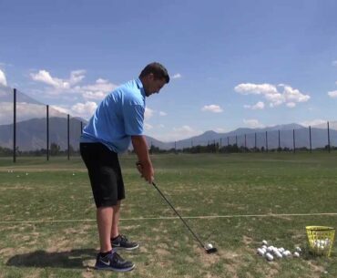 Russ Dastrup Driving Range Practice - Adams A12OS Hybrids